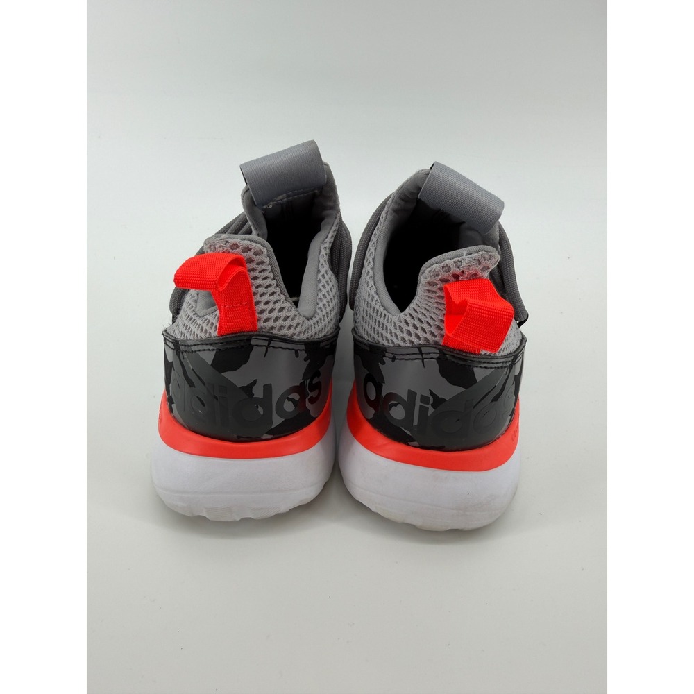 Adidas Lite Racer Adapt 3.0‎ Mens Grey Solar Red Slip On Running Shoes 6.5
